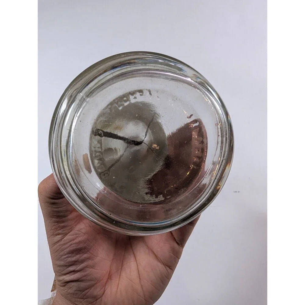 Vintage Federal Housewares Push Down Food Nut Chopper Glass Jar 10